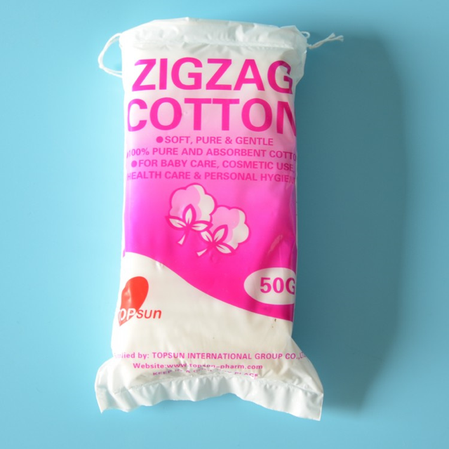 Zigzag cotton wool